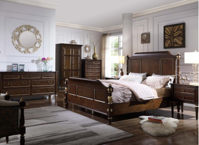 Bett 2x Nachttisch Kommode Komplett Schlafzimmer Möbel Set  4tlg Neu